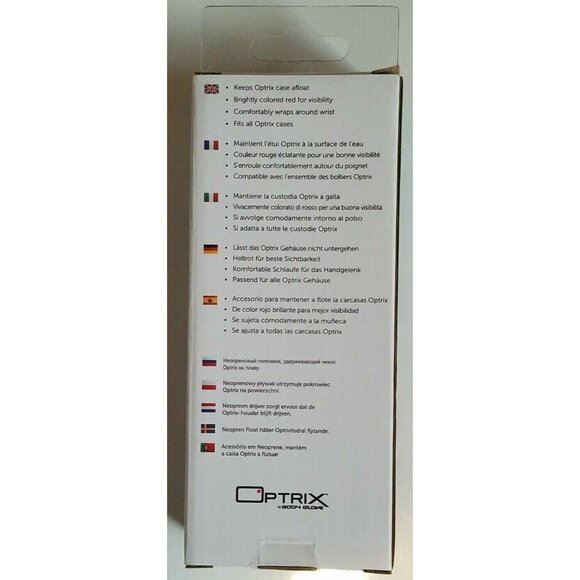 Optrix By Body Glove Neoprene Wrist Float For Optrix Cell Phone Case, Red, New - Picture 4 of 7